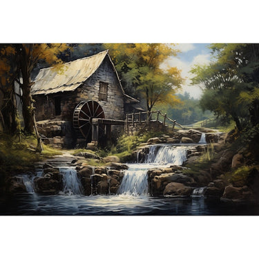 Waterfall painting Art